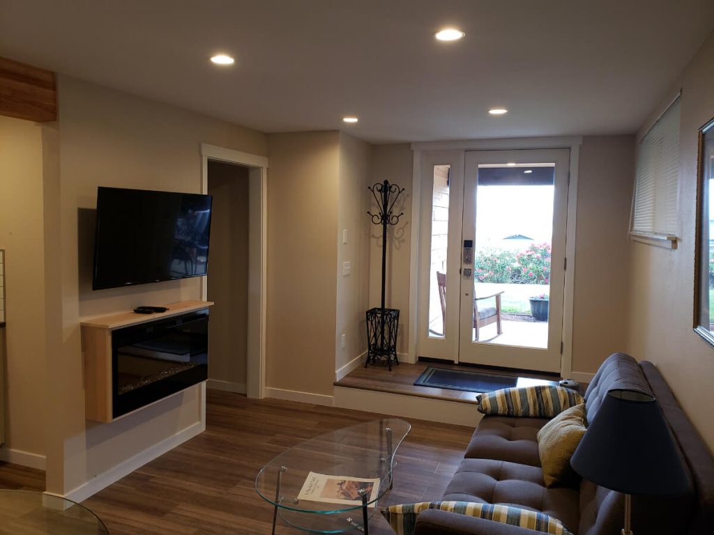 Gig Harbor Basement Remodel Sitting Area