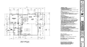 Custom Home Builder in Belfair First Floor Plan