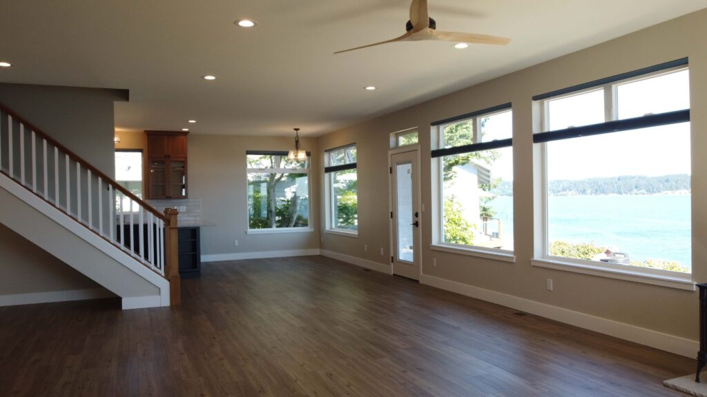 Custom Home Builder in Grapeview great room