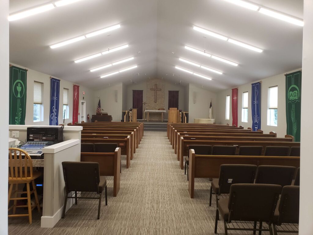 Commercial Renovation of Church in Allyn sanctuary