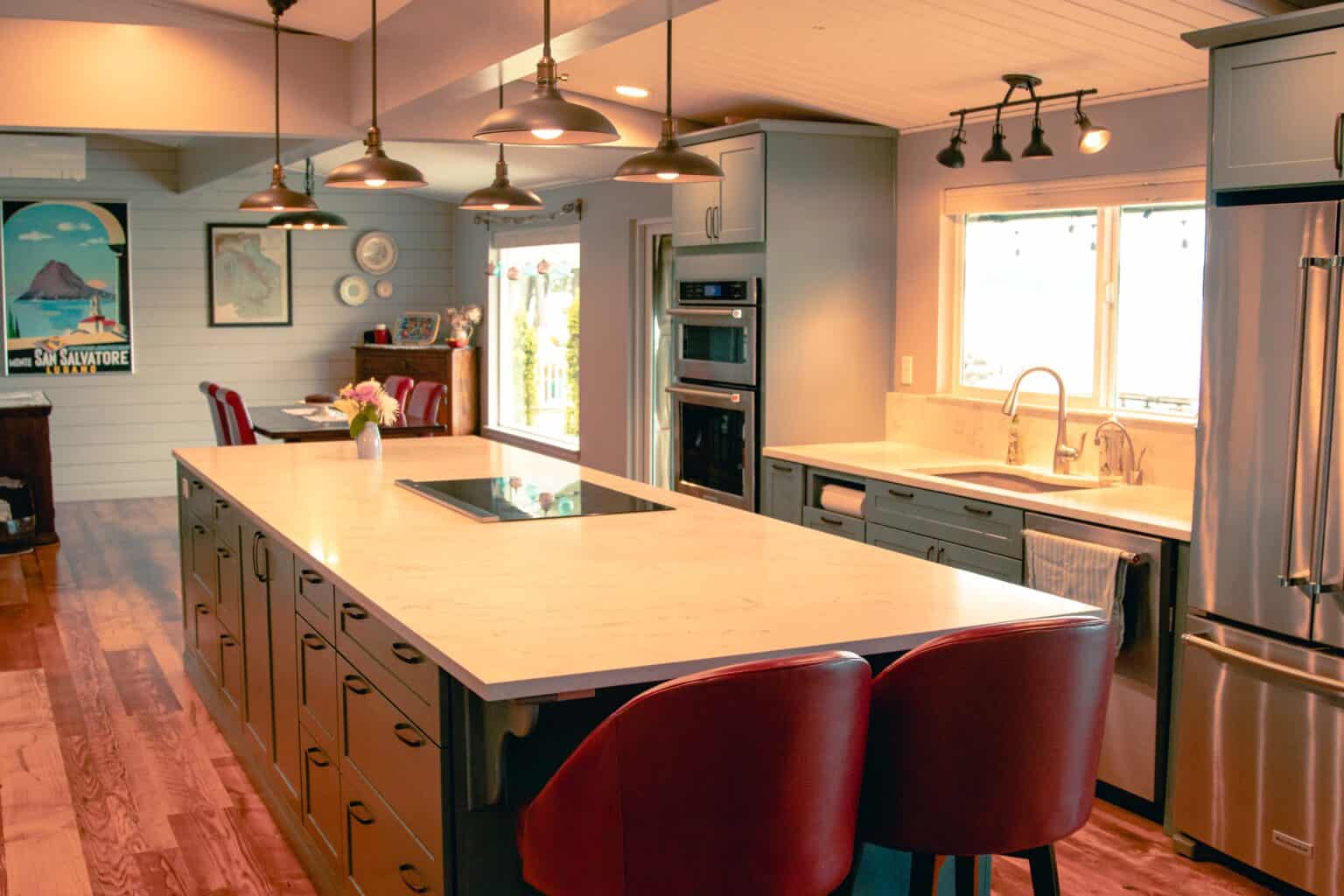 port orchard kitchen remodel with extended island