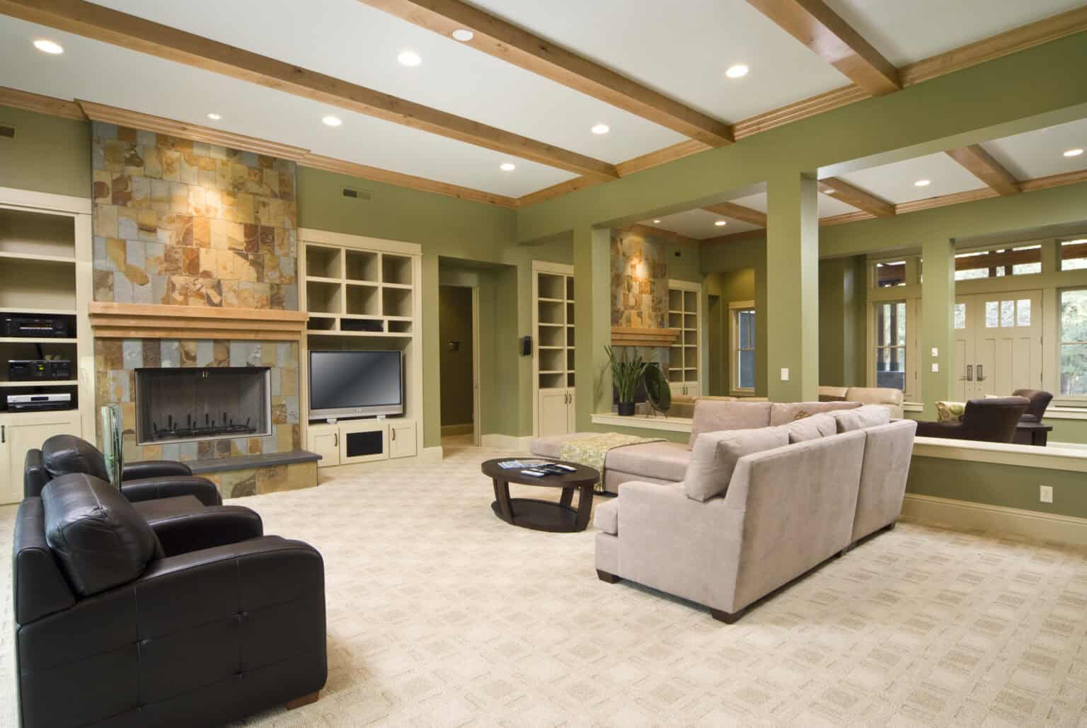 modern living room with furnishing