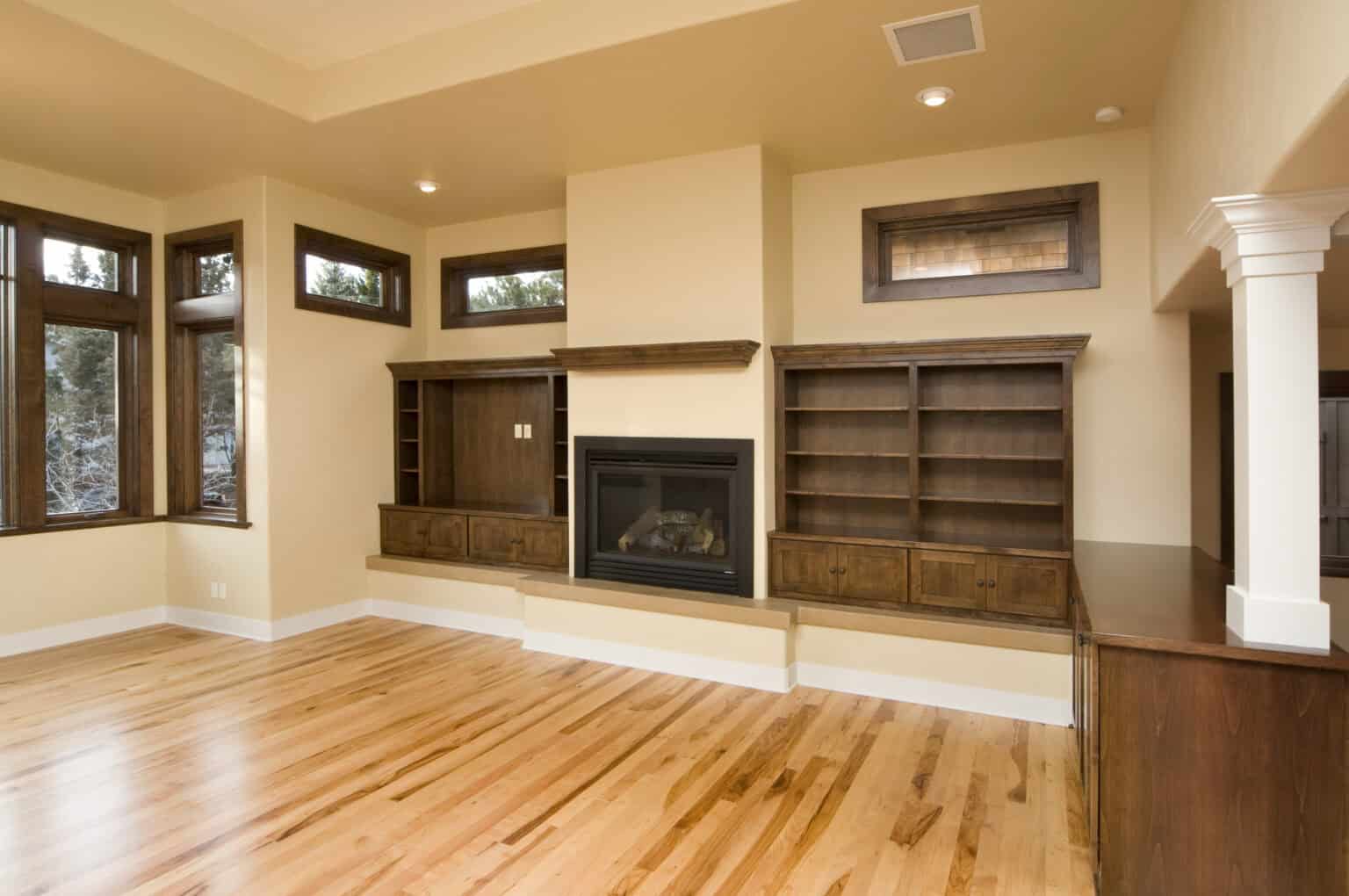 modern empty living room