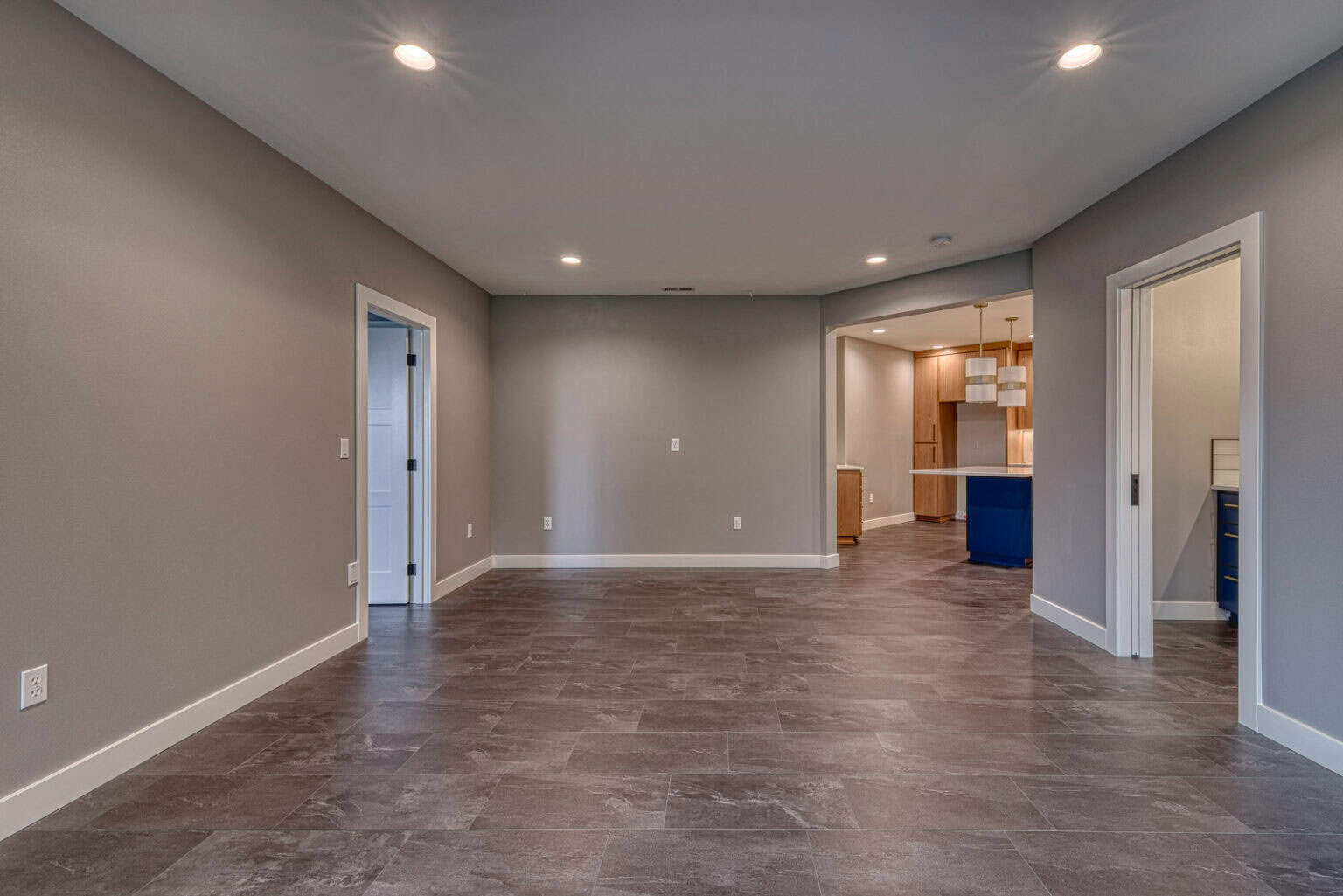 home renovation with custom wood interior door casing