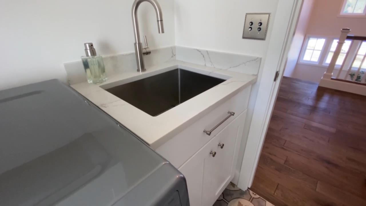 belfair custom home build utlity sink