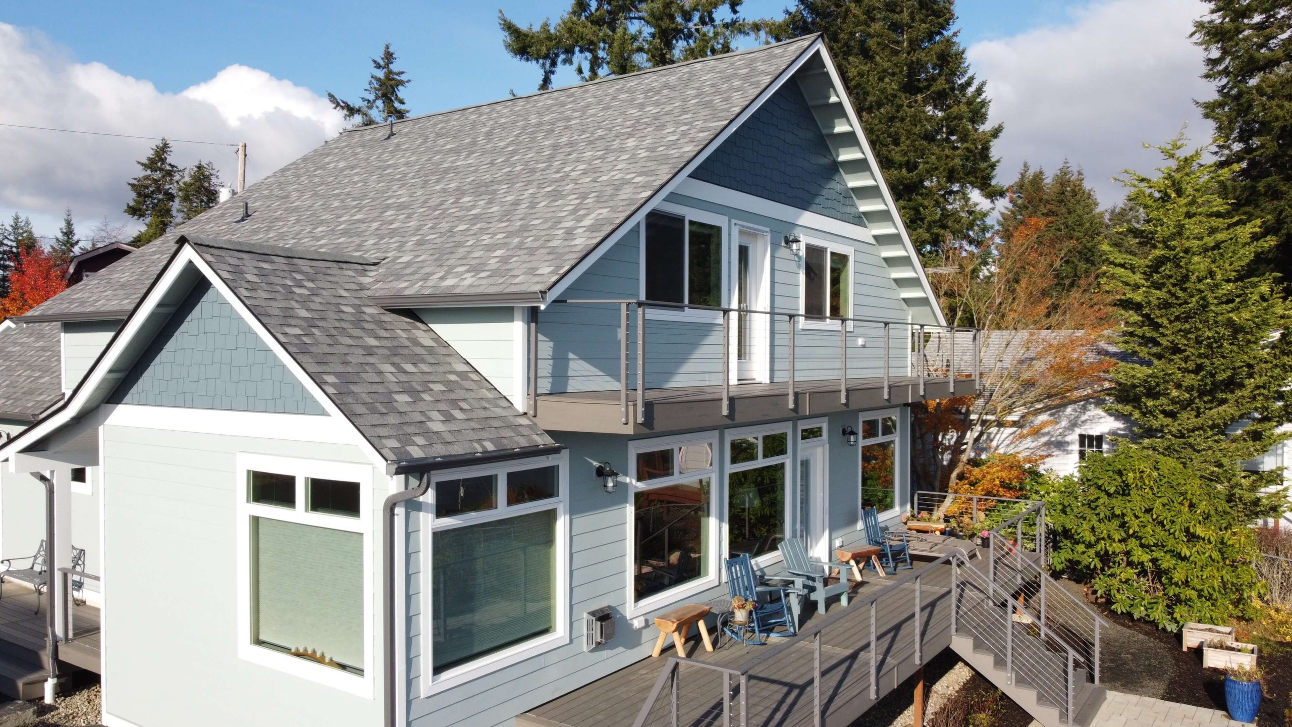 custom home builder in grapeview deck
