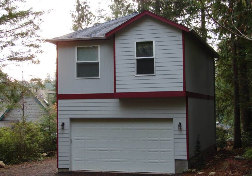 two story accessory dwelling unit build in grapeview